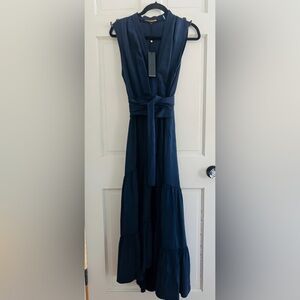 Kobi Halperin Navy Maxi Dress